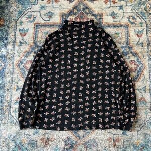 Vintage Disney Mickey Mouse All Over Print Turtleneck T-shirt Medium